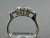 ESTATE 0.85CT DIAMOND 18KT WHITE GOLD 3D ROUND CLUSTER HALO FLOWER LOVE RING