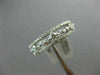 ESTATE .50CT DIAMOND 14K WHITE GOLD 3D THREE ROW ETOILE WEDDING ANNIVERSARY RING