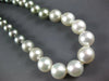 ESTATE LARGE AAA SOUTH SEA & TAHITIAN PEARL 14KT WHITE GOLD 3D OMBRE NECKLACE