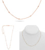 .21CT DIAMOND 14KT ROSE GOLD ROUND CLASSIC BY THE YARD ADJUSTABLE LOVE NECKLACE