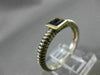 ESTATE .50CT AAA AMETHYST 925 SILVER & 14KT GOLD 3D SQUARE SOLITAIRE RING #22033