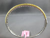 WIDE 3.25CT INTENSE FANCY YELLOW DIAMOND 18KT 2 TONE GOLD CUFF BANGLE BRACELET