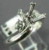 ESTATE .30CT DIAMOND 18KT WHITE GOLD 3D WAVE SEMI MOUNT ENGAGEMENT RING #11637