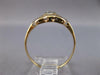 ANTIQUE .05CT OLD MINE DIAMOND 14KT 2 TONE GOLD FILIGREE SQUARE FUN RING #27358