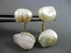 ANTIQUE LARGE PEARL 14K YELLOW GOLD 3D CLASSIC BAROQUE DOUBLE SIDED CUFFLINKS