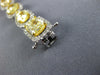 EXTRA LARGE 22.15CT WHITE & FANCY YELLOW DIAMOND 18KT WHITE GOLD TENNIS BRACELET