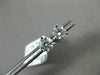 ESTATE .56CT DIAMOND 14KT WHITE GOLD CLASSIC 3D 3 PRONG SOLITAIRE STUD EARRINGS