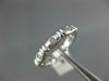 .24CT DIAMOND 14KT WHITE GOLD 3D ETERNITY ETOILE WEDDING ANNIVERSARY RING #2043