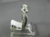 ESTATE .50CT ROUND DIAMOND 14K WHITE GOLD 3D TWO STONE ROUND INFINITY LOVE RING
