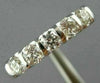 ESTATE .50CT DIAMOND 14KT WHITE GOLD 3D 5 STONE CHANNEL TENSION ANNIVERSARY RING