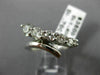 ESTATE LARGE 1.10CT DIAMOND 14KT WHITE GOLD 3D GRADUATING ANNIVERSARY RING 17790