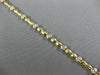 ESTATE 1.10CT DIAMOND 14KT WHITE & YELLOW GOLD 3D ETOILE BAMBOO BRACELET #22385