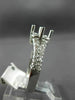 .45CT DIAMOND 14KT WHITE GOLD 3D 4 PRONG ROUND SEMI MOUNT ENGAGEMENT RING #17075