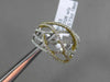ESTATE WIDE .73CT DIAMOND 18KT TWO TONE GOLD MULTI ROW CRISS CROSS INFINITY RING