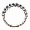 .89CT DIAMOND 18K WHITE GOLD ROUND LUCIDA SEMI ETERNITY WEDDING ANNIVERSARY RING