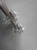 ANTIQUE .54CT 3D ROUND DIAMOND FILIGREE 14KT WHITE GOLD EARRINGS JACKET SETTINGS