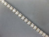 ESTATE WIDE 1.50CT DIAMOND 14KT WHITE GOLD 3D ROUND CLASSIC TENNIS BRACELET