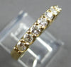 .50CT DIAMOND 14KT YELLOW GOLD 7 STONE SHARED PRONG ROUND ANNIVERSARY RING 28163