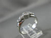 ESTATE .65CT DIAMOND 14KT WHITE GOLD GRADUATING BEZEL ENGAGEMENT RING 5mm #3757