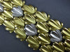ESTATE EXTRA LARGE & LONG 1.25CT DIAMOND 18KT 2 TONE GOLD 3D MULTI LEAF BRACELET