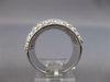 EXTRA LARGE 3.48CT DIAMOND 14KT WHITE GOLD PAVE SEMI ETERNITY ANNIVERSARY RING