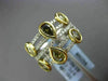 ESTATE LARGE 2.14CT WHITE & FANCY COLOR DIAMOND 18K YELLOW GOLD ANNIVERSARY RING