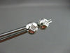 ESTATE .45CT PRINCESS DIAMOND 14KT WHITE GOLD ROUND STUD EARRINGS VERY CUTE 6657