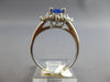 1.42CT DIAMOND & AAA TANZANITE 14K WHITE GOLD 3D OVAL & BAGUETTE ENGAGEMENT RING