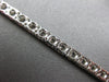 ESTATE WIDE 4.8CT DIAMOND 14KT WHITE GOLD 3D CLASSIC ROUND 3.5MM TENNIS BRACELET