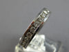 ESTATE .81CT DIAMOND 14KT WHITE GOLD 3D ROUND CHANNEL WEDDING ANNIVERSARY RING