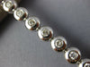 LARGE 2.20CT DIAMOND 14KT WHITE GOLD ROUND BEZEL CLASSIC TENNIS BRACELET #1481