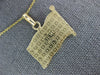 ESTATE LARGE 14KT YELLOW GOLD 3D HANDCRAFTED ENAMEL AMERICAN FLAG PENDANT #25299