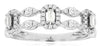 .36CT DIAMOND 14KT WHITE GOLD ROUND & BAGUETTE MARQUISE SHAPE ANNIVERSARY RING