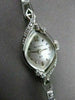 ANTIQUE .15CT OLD MINE DIAMOND 14KT WHITE GOLD BULOVA MARQUISE FACE WATCH #2198