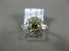 ANTIQUE 1.25CT WHITE & CHOCOLATE FANCY DIAMOND PLATINUM 3 STONE ENGAGEMENT RING