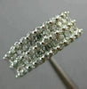 ESTATE WIDE 1CT DIAMOND 14KT WHITE GOLD MULTI ROW SEMI ETERNITY ANNIVERSARY RING