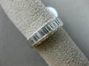 ESTATE .50CT BAGUETTE DIAMOND 14KT WHITE GOLD 3D 5mm WEDDING ANNIVERSARY RING