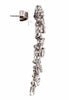 ESTATE EXTRA LARGE 5.91CT DIAMOND 18K WHITE GOLD MULTI SHAPE MULTI LEAF EARRINGS