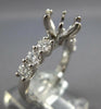 LARGE .79CT DIAMOND 18KT WHITE GOLD CLASSIC 6 PRONG SEMI MOUNT ENGAGEMENT RING