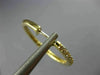 ESTATE .54CT DIAMOND 14KT YELLOW GOLD 3D HOOP HUGGIE HANGING EARRINGS #16814