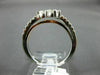 ESTATE .65CT DIAMOND 14KT WHITE & ROSE GOLD 3D TWO STONE SIDE BY SIDE LOVE RING