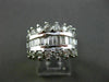 ESTATE WIDE 1.16CT DIAMOND 14KT WHITE GOLD CLASSIC LOVE ANNIVERSARY RING #11405