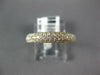 ESTATE .50CT DIAMOND 18KT YELLOW GOLD 3D 3 ROW PAVE COMFORT FIT ANNIVERSARY RING