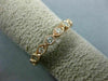 ESTATE .59CT DIAMOND 14KT ROSE GOLD FILIGREE MILGRAIN ETERNITY ANNIVERSARY RING