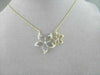 ANTIQUE LARGE TWO TONE 18KT FLOWER DIAMOND NECKLACE BEAUTIFUL ONE OF A KIND!!!