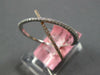 ESTATE .24CT DIAMOND 14KT WHITE & ROSE GOLD 3D CRISS CROSS X INFINITY LOVE RING