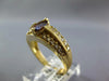 1CT DIAMOND & AAA TANZANITE 14KT YELLOW GOLD OVAL & ROUND FRIENDSHIP PROMSE RING