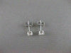 ESTATE .60CTW DIAMOND 5MM STUD 14KT WHITE GOLD PUSHBACK EARRINGS G/H VSSI #21024