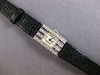 ANTIQUE ART DECO .78CT OLD MINE DIAMOND & AAA SAPPHIRE PLATINUM 3D WATCH #28151