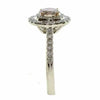 1.10CT WHITE & PINK DIAMOND 18KT WHITE & ROSE GOLD ROUND CLASSIC ENGAGEMENT RING